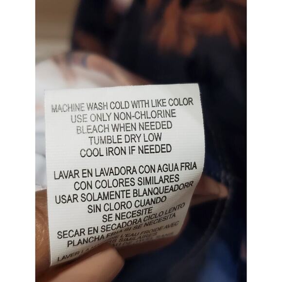 Tiana B Scuba Blue Polyester Round Neck 3/4 Sleeve Casual Knee Length Dress 6 - Picture 10 of 13